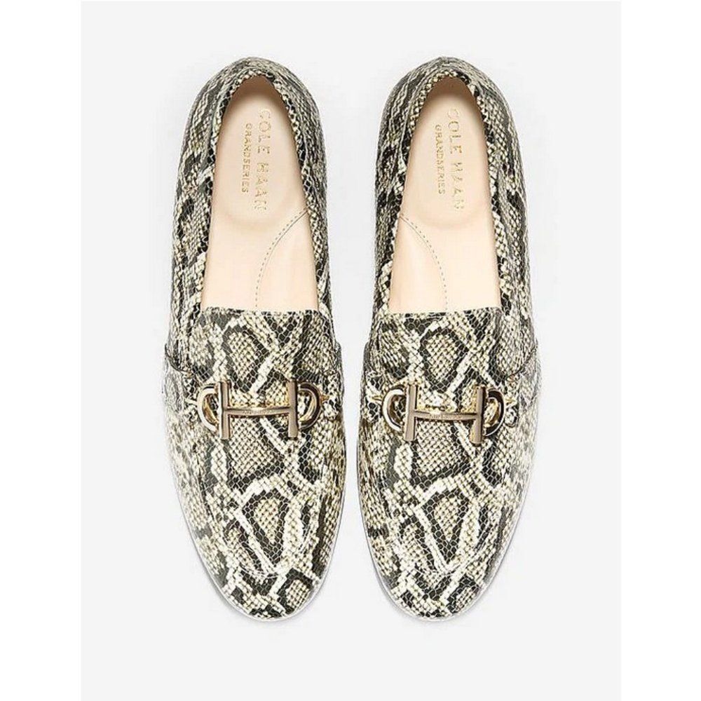 Cole Haan Modern Classics Bit Loafer in Python Rama Printed Leather          393
